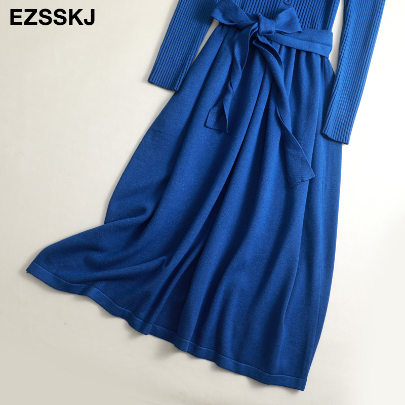 v neck maxi sweater dress