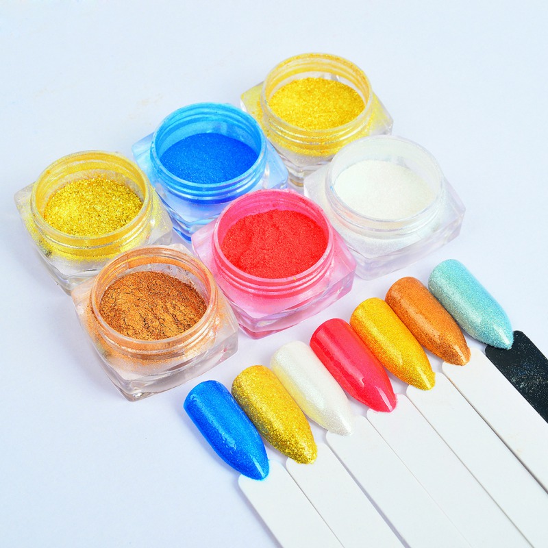 

Glitter Nail Powder Long-lasting Shiny Nail Glitter Dust Powder Art Shimmer Glitter-u