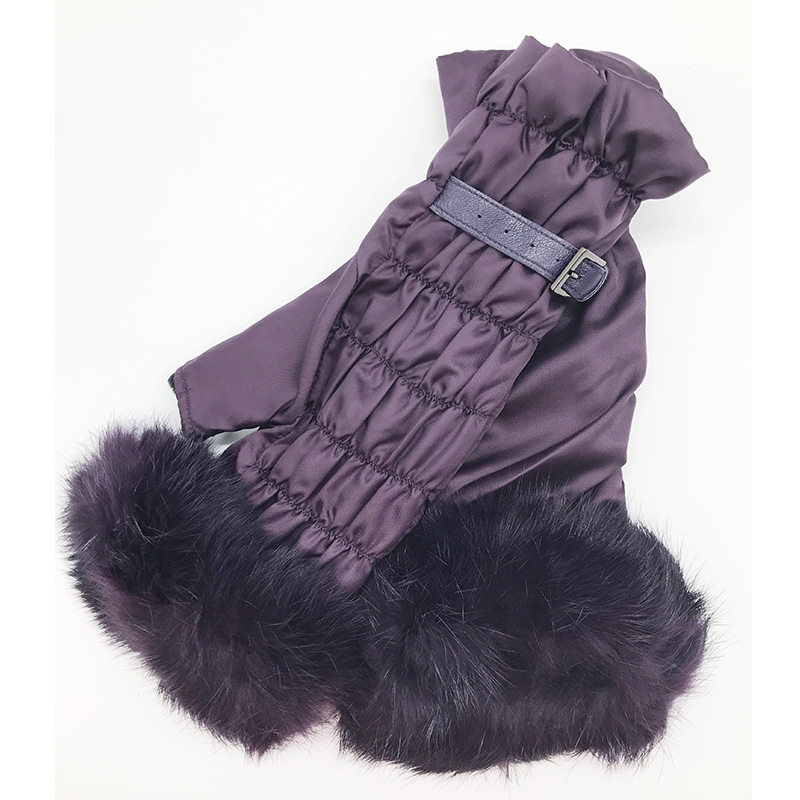 

FLYBER Elegant Solid Hair Fingerless Winter Gloves Soft Wrist Mittens Warm Protection Screen Touch guantes mujer