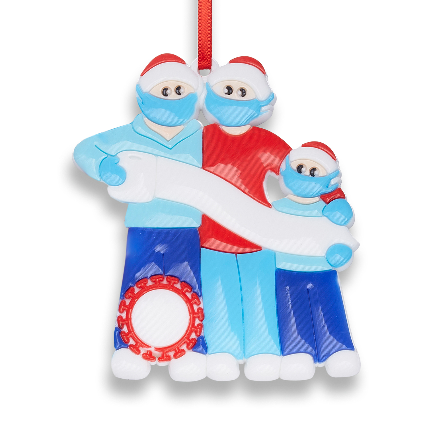 

2020 Christmas Tree Ornament Kit with Face Protector Survivor Family Customized Christmas Decorating Kit Creative Gift for Family