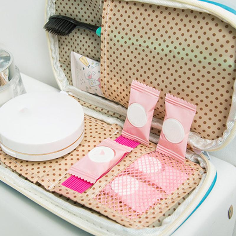 

Mini 100pcs Travel Cotton Compressed Towel Disposable Magic Hand Towel Outdoor Trip Compact Facial Tissue Wipes, White