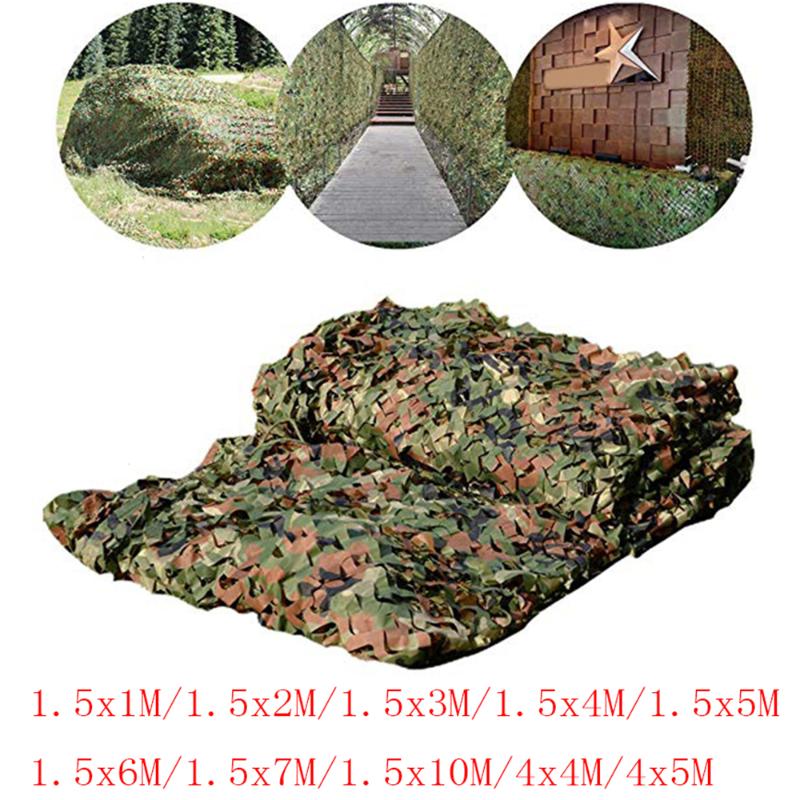 

Sun Shelter 2mx10m 4m 3m 1.5mx3m 5m 7m Hunting Camouflage Nets Woodland Army Camo Netting Camping ShelterTent Shade Car