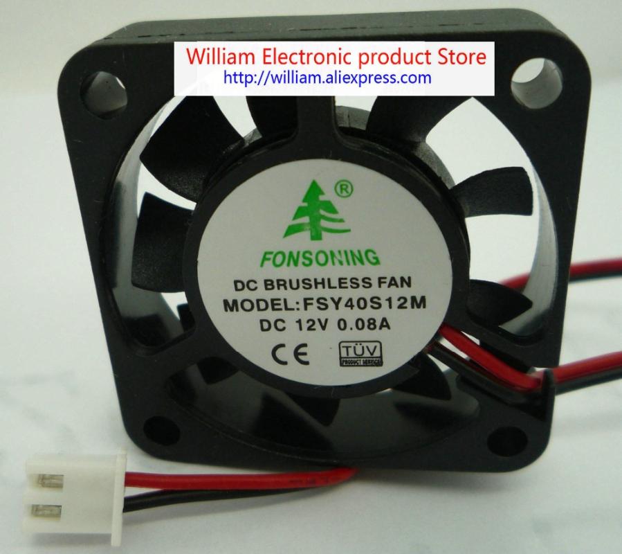 

New Original FONSONING 40*40*10MM 4CM 12v 0.08a FSY40S12M Mute cooling fan