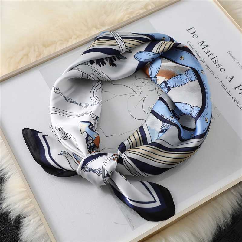 

2020 New Silk Square Scarf Lady Hair Band Fashion Print Lady Bag Scarves Shawl Headband Women Bandana Female Hijab Neckerchief