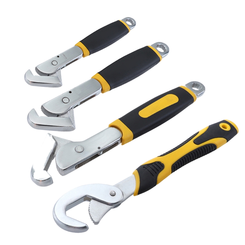 

Chrome Vanadium Steel Adjustable Wrench Portable Hook-shaped Quick Wrenches