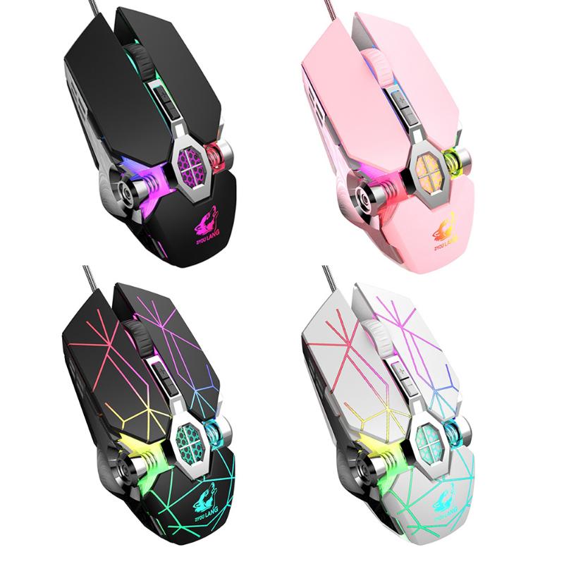

V8 USB Wired Macro Definition Gaming Mouse 4 Gears 3200 DPI Adjustable 7 Buttons Backlight Optical Mice Professional Gaming Mice