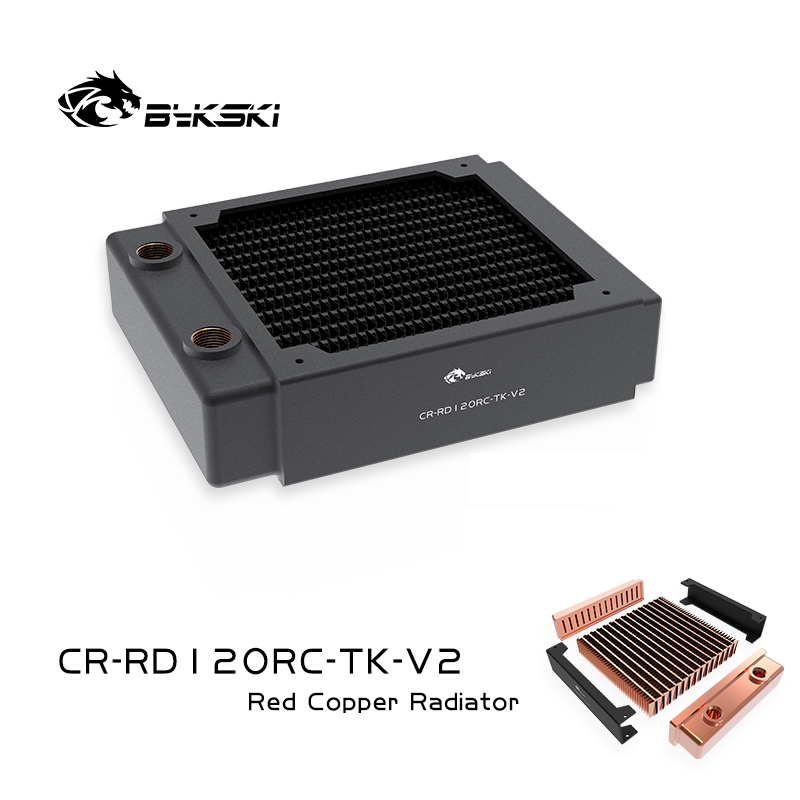 

BYKSKI 120mm Copper Radiator 40mm Thickness for Water Cooling for 12cm Fan Water Cooler High performance cooler Radiator 1