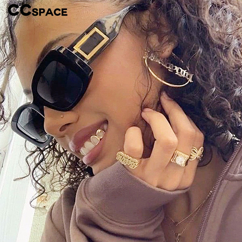 

46388 Square Punk Vintage Sunglasses Men Women Fashion Shades UV400 Vintage Glasses