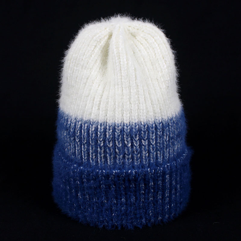 

Lady's autumn/winter warm cover cap color curling woollen hat, Orange