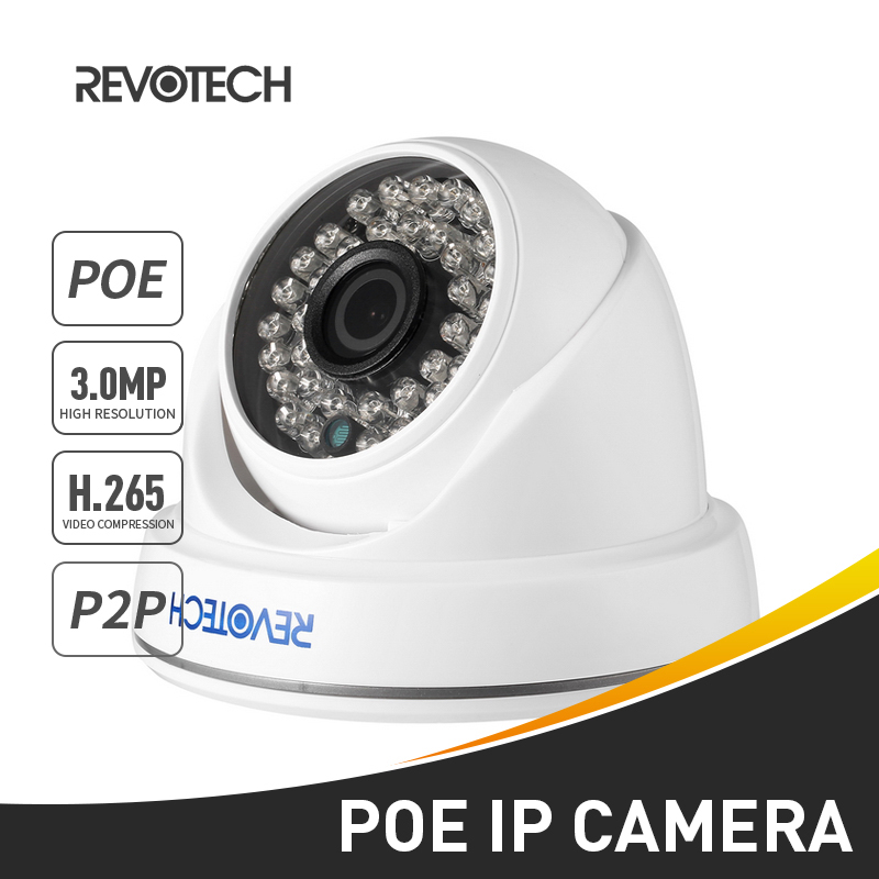 

HD 3MP Indoor IP Camera 1296P / 1080P LED IR Dome ONVIF Security Night Vision P2P CCTV System Video Surveillance Cam