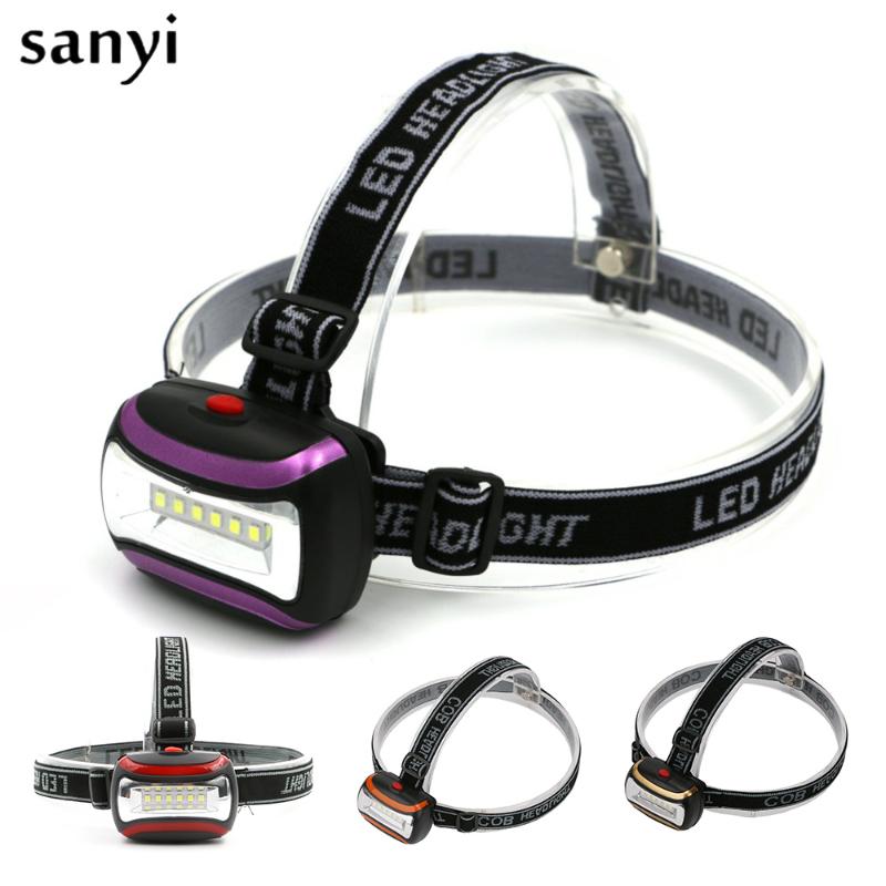 

Mini 6 * SMD LED Headlamp Head Light Lamp For Hiking Camping Night Fishing Waterproof Headlamp By 3 Batteries