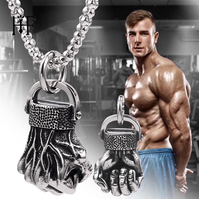 

Vintage Champion Boxing Glove Pendant Necklace for Men Alloy Martial Arts Hip Hop Male Jewelry Hot Kolye