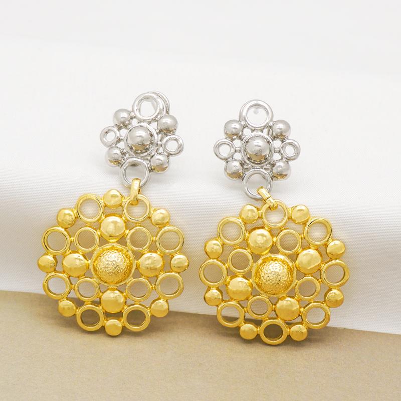

Dangle & Chandelier Accessories Gold Earrings African Fashion Lady Wedding Gift Female Jewelry Wholesale