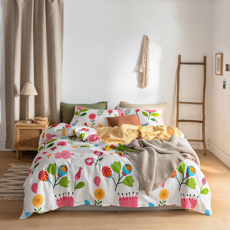 

13372 pure cotton Bohemian style duvet cover set home bedding set 1.2m 1.5m 1.8m bed  Queen King