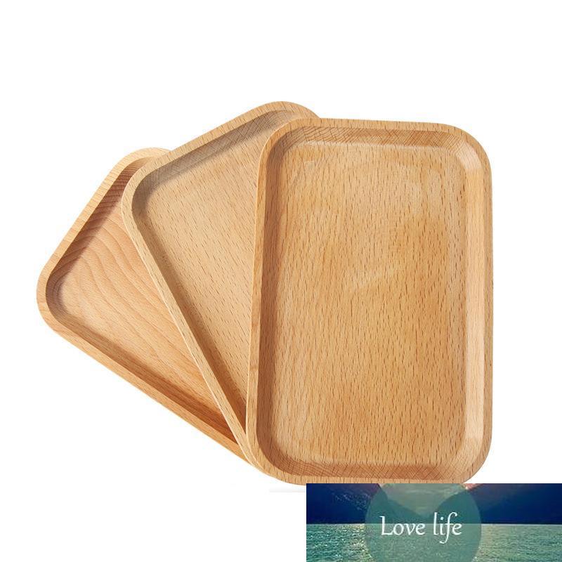 

Wooden Plate Dish Square Fruits Platter Dish Dessert Biscuits Plate Dish Tea Server Tray Wood Cup Holder Bowl Pad Tableware Mat VF1574
