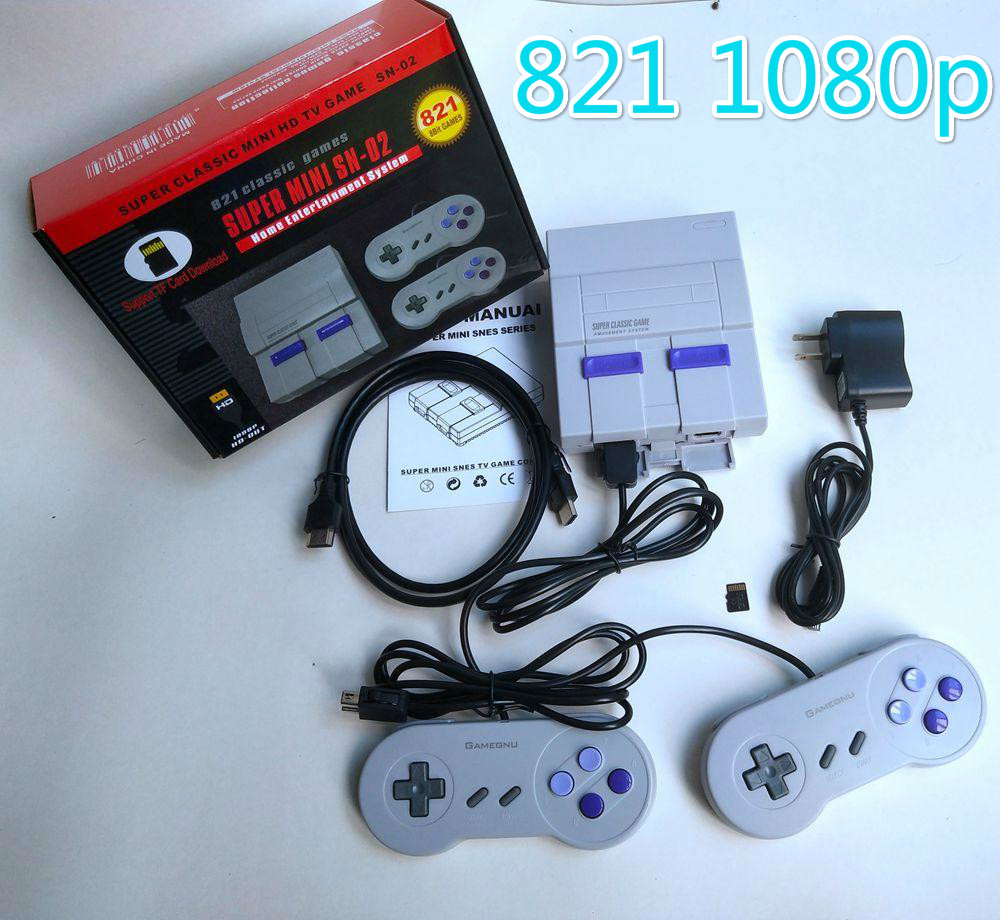 

HDTV 1080P Out TV 821 Game Console Video Handheld Games for SFC NES games consoles hot sale Children Family Gaming Machineree DHL Shipping