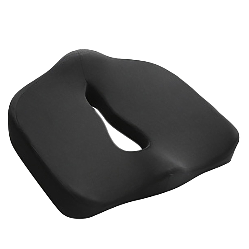 

Black Enhanced Seat Cushion - Non-Slip & Memory Foam Cushion for - Office Chair Car Seat Sciatica & Back Pain Relief