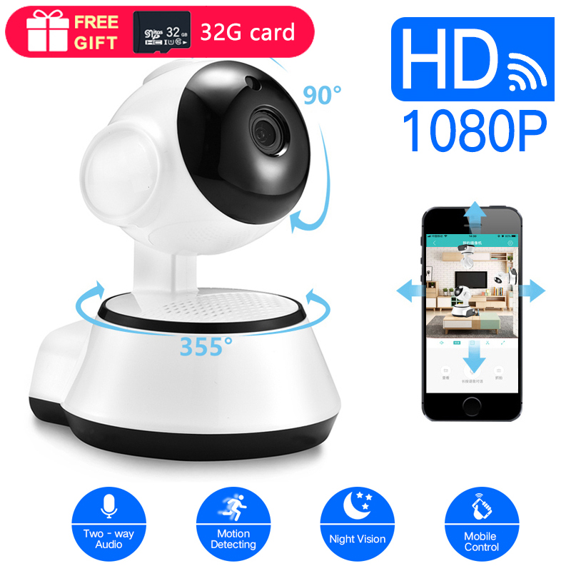 

1080P IP Camera Wireless Smart WiFi Camera WI-FI Audio Record Surveillance Baby Monitor HD Mini CCTV Camera iCSee