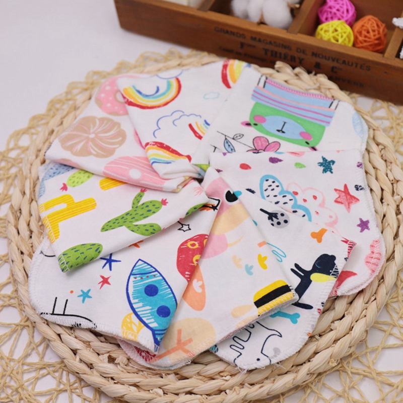 

5Pcs Cartoon Cotton Baby Blanket Soft Newborn Blankets 2 Layers Bath Gauze Infant Swaddle Wrap Sleepsack Stroller Cover, As pic