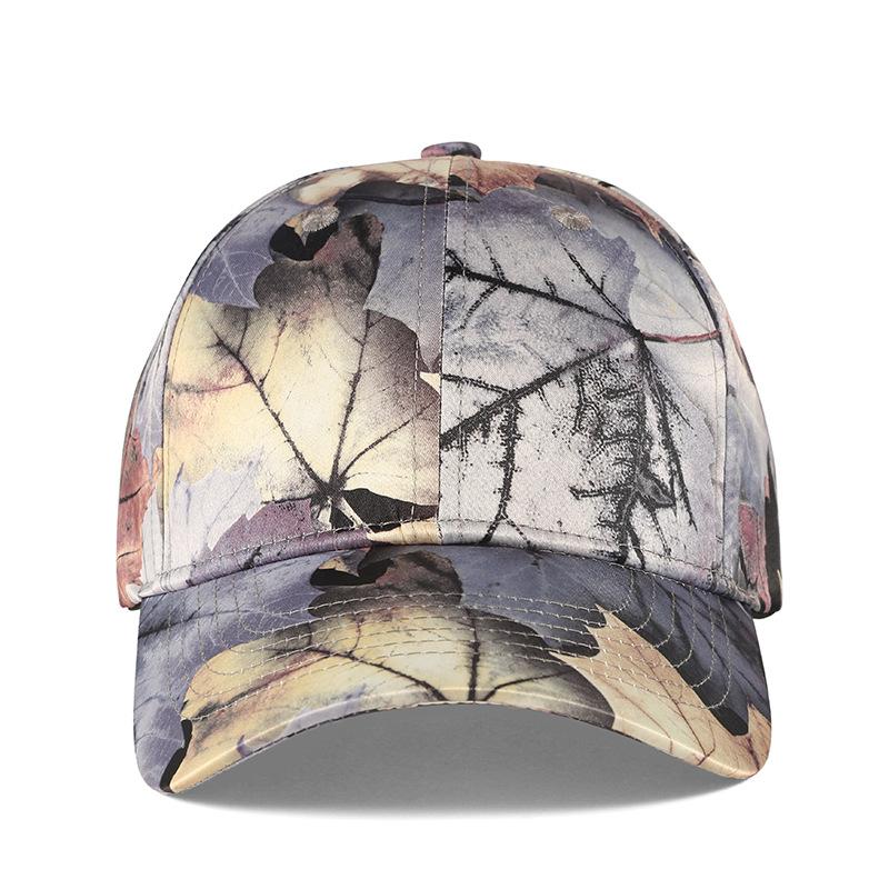 

Hot Sale Yellow Green Maple Leaf Printing Brand Hip Hop Dance Baseball Caps Fashion Three Colors Hats
