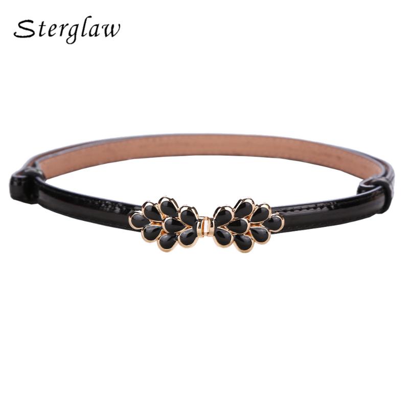 

105cm Summer new arrive black on the buckle ladies thin Belts for women dresses Modelin female cinture D112, White