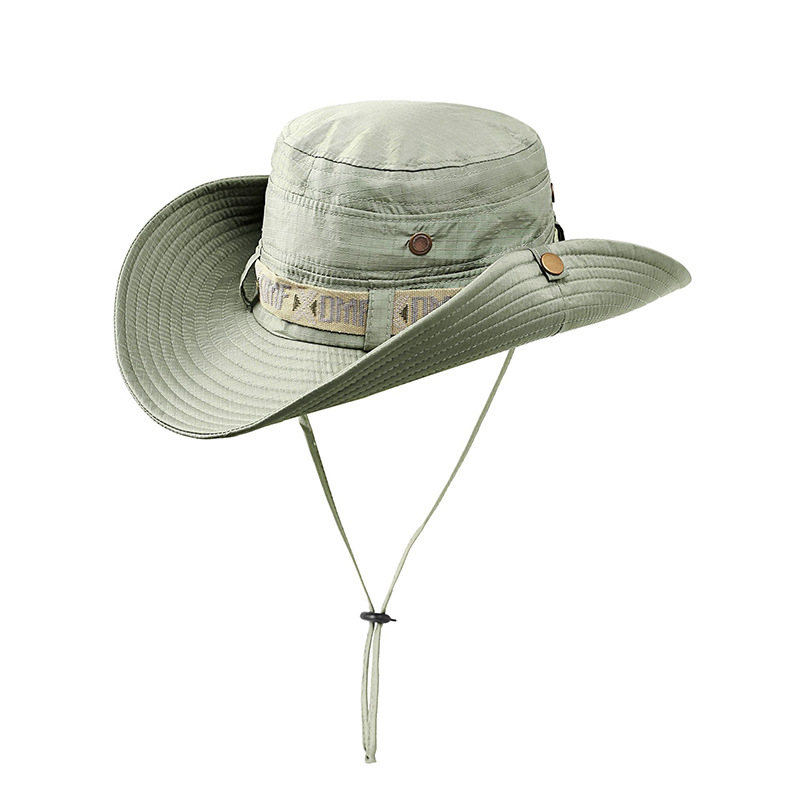 

New Summer Camo Fisherman Casual Bucket Camping Hiking Travel Fishing Mountaineering Sombrero Sunshade Bonnie Hat for Women Men, Grey