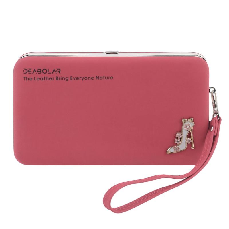 

Korean Style PU Leather Long Wallet Women Lovely Wallets Portable Casual Lady Cash Handphone Purse Card Holder