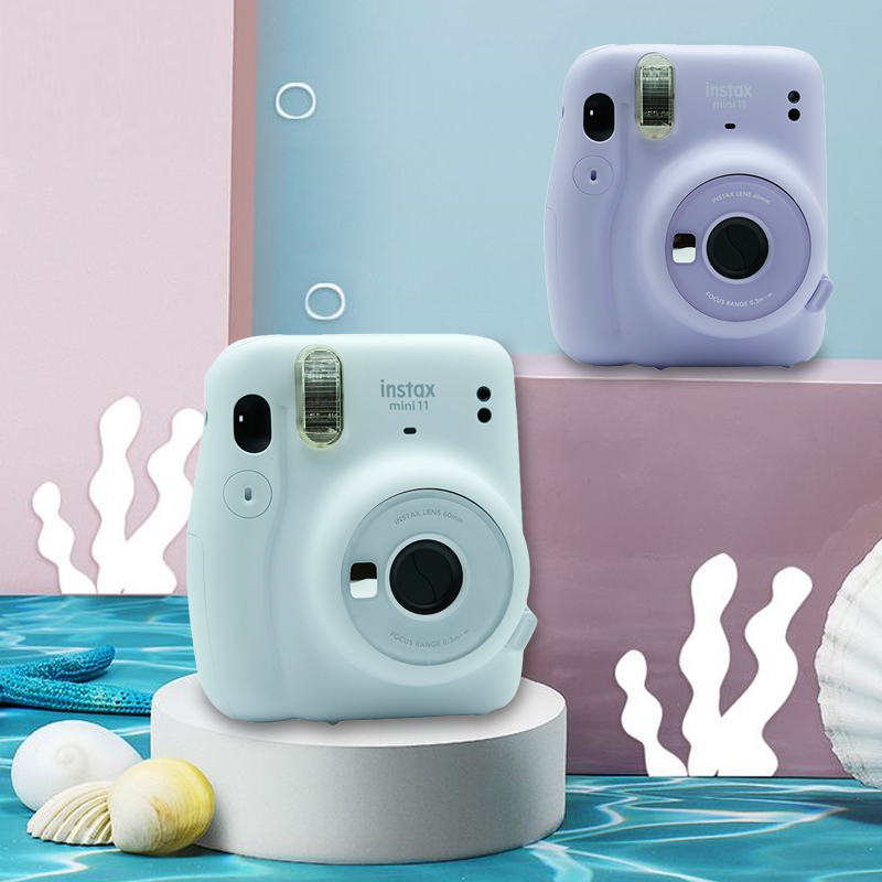 

Camera With 5 Color INSTAX Mini 11 Instant Camera Genuine Film Purple/Cold White/Pink/Blue/Dark Grey Gift for Kids