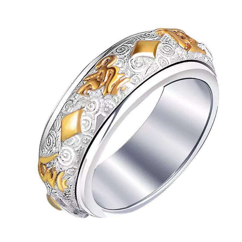 

Ring Circle Finger Hoop Stainless Steel Decoration Gift Jewelry for Women Men THJ99