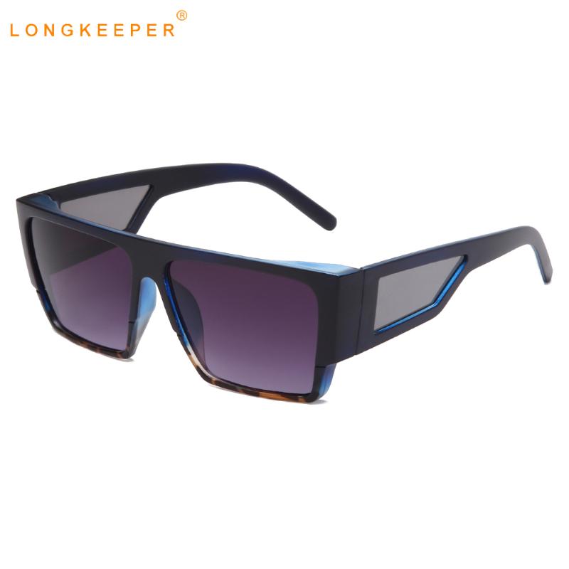 

Sunglasses LongKeeper Retro Oversized Square Women Men 2021 Blue Gradient Sun Glasses UV400 Oculos Gafas De Sol