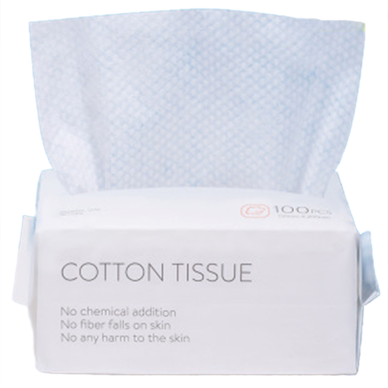 

100PCS Disposable Wash Face Towel, Clean Face Towel, Make of Cotton, Remove Makeup Wash Facial Tissue, White