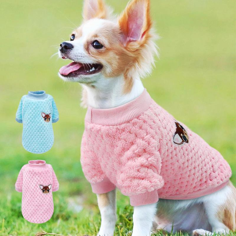 

Cute Dog Clothes For Small Dogs Chihuahua Yorkies Pug Clothes Coat Winter Dog Clothing Pet Puppy Jacket Ropa Perro Pink -2XL, Blue