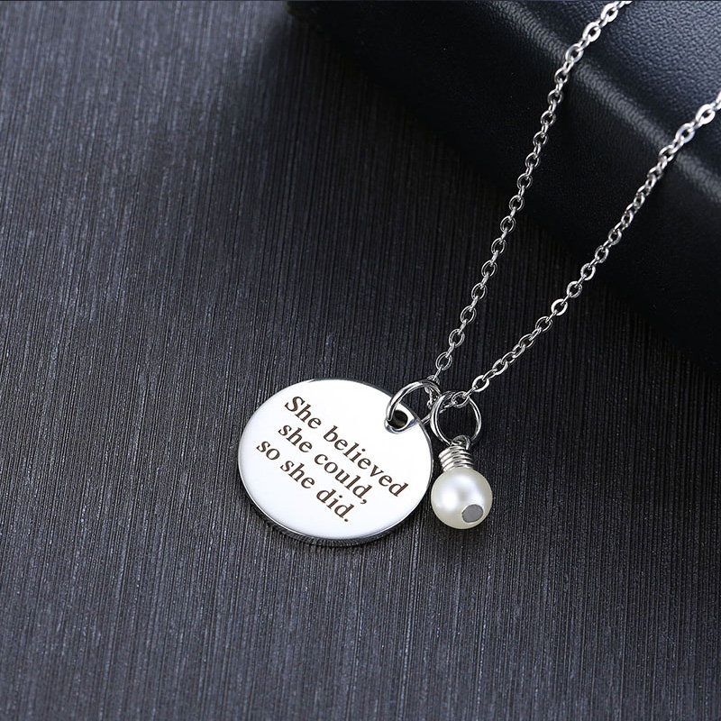 

light bulb paired necklace pendant for women stainless steel chain necklace fashion Steel statement gifts for woman accessories