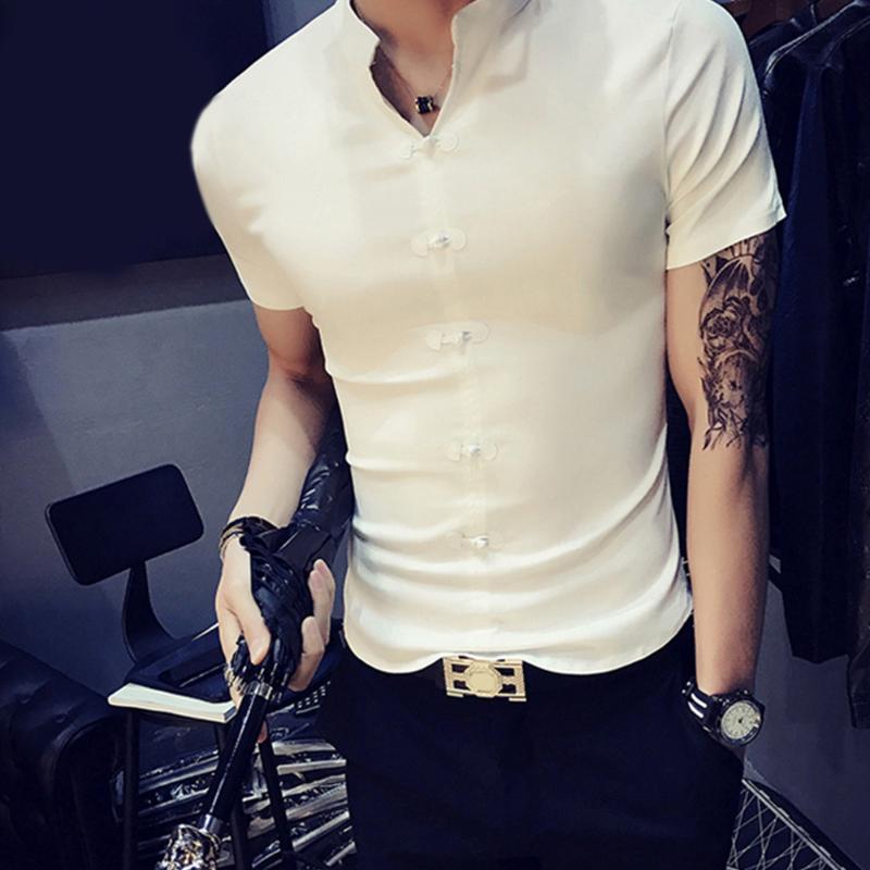 

Men' Summer V Neck Casual Short Sleeve T-Shirt Slim Fit Casual Basic Tee Shirts, White
