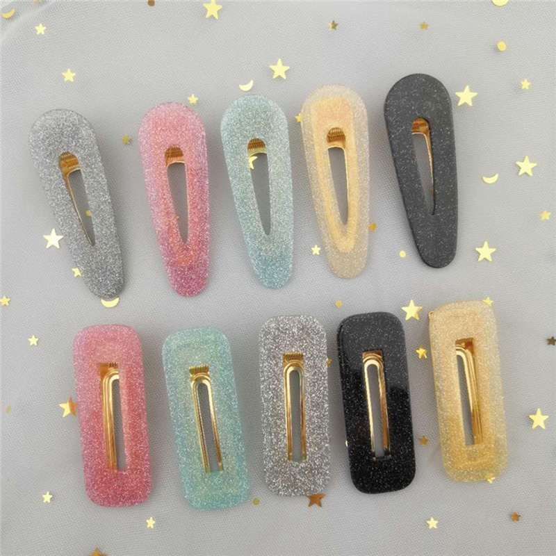 

Korean Glitter Space Hair Clip for Girls 2020 Fashion Duckbill Clip Hair Pin Women Side Bang Barrettes