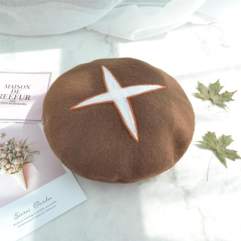 

Manual wool felt hat Super of lovely creative fashion hat girl of autumn and winter, Brown