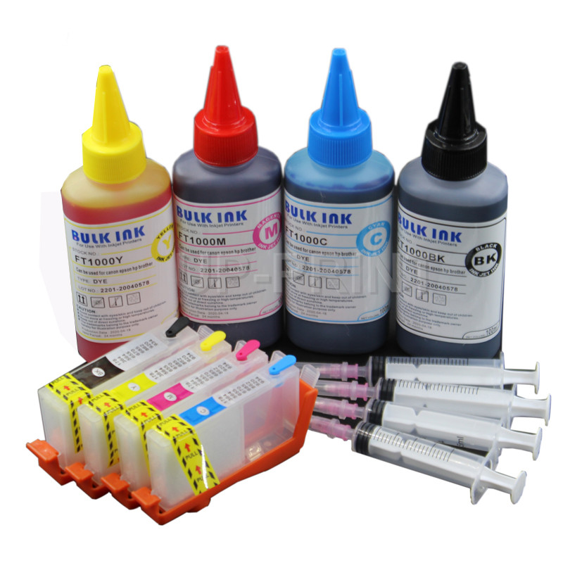 

UP 1set refill ink cartridge + ink compatible for 902 903 904 905 Officeje 6950 6960 6961 6963 6964 6965 6970 6975 printer