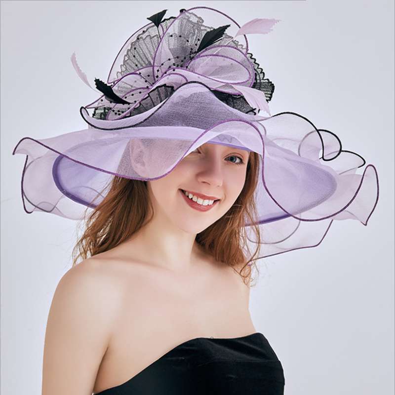 

WZCX 2020 New Korean Version Solid Color Foldable Beach Hat Flower Ruffle Breathable Women'S Hat Summer Cap, 06