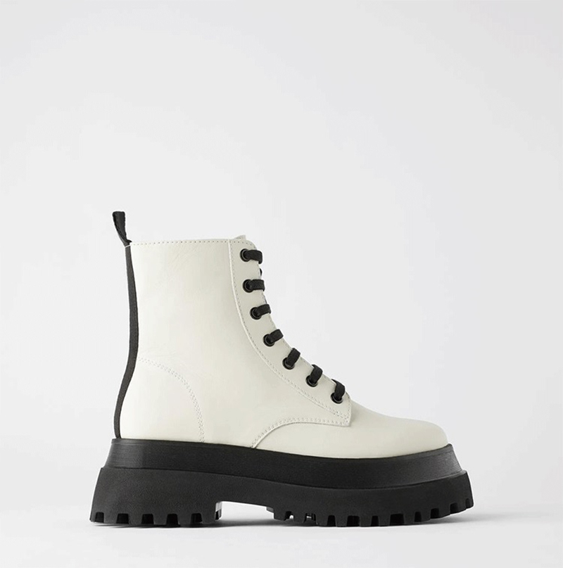 designer white ankle boots