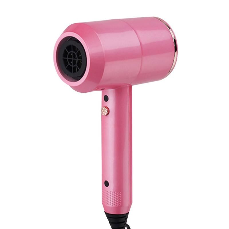 

Hammer Hair Dryer Electric Hair Dryer Hotel 110V Electrical Appliance Diffusion Vent Heating Body Design Pink
