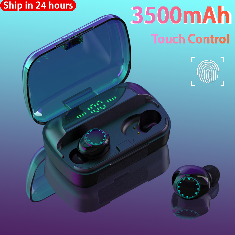 

2020 New Arrival Wireless Headphones Bluetooth Headset Waterproof 3500mAh Noise Cancel LED Display Sport