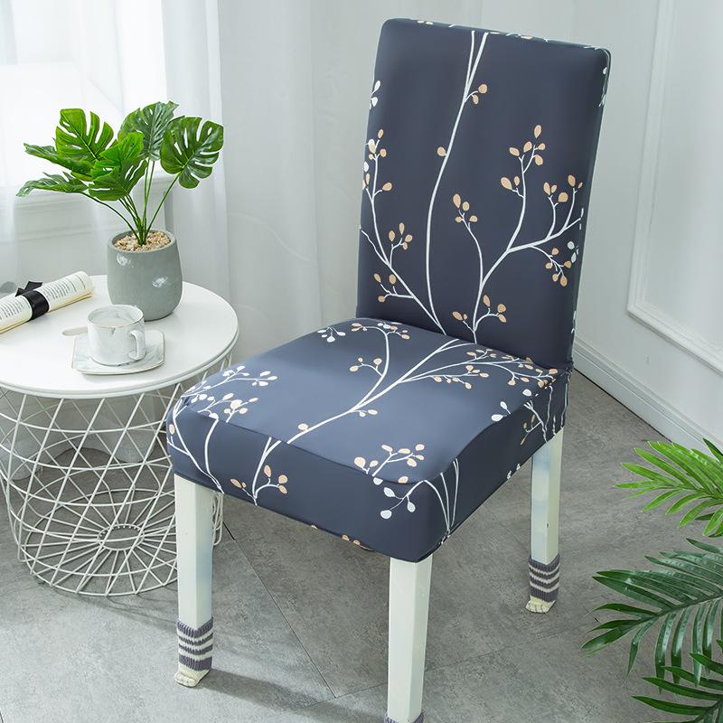 

Floral Print Chair Cover Home Dining Elastic Chair Covers Multifunctional Spandex Elastic Cloth Universal Stretch 1 Piece