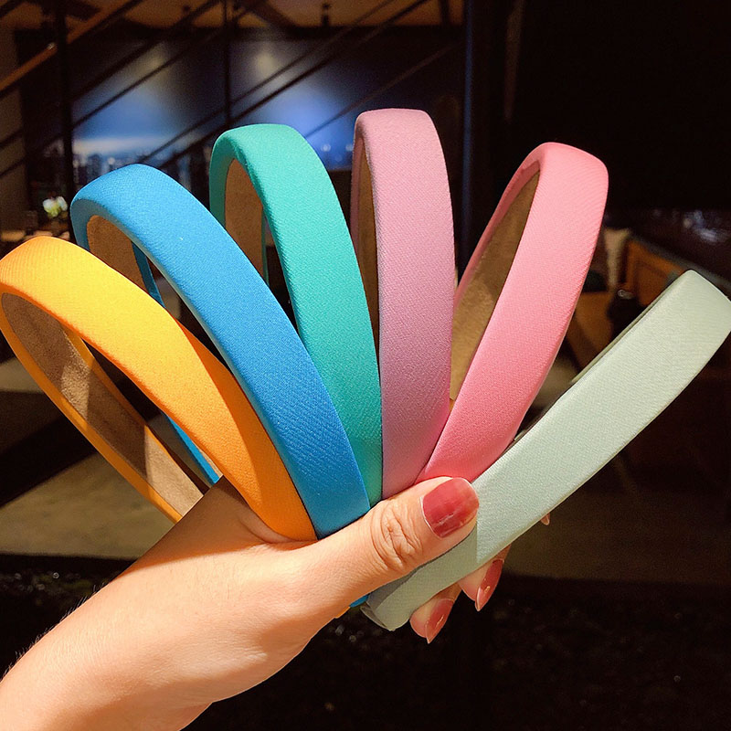 

New Women Girls Cute Candy Colors Sponge Simple Hairbands Sweet Hair Holder Headband Hair Hoop Fashion Accessories