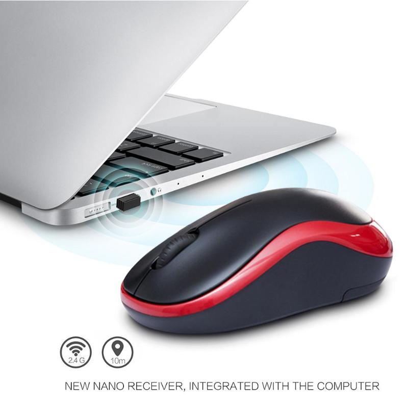 

Mouse M186 Optical Ergonomic 2.4GHz Wireless USB 1000DPI Mice