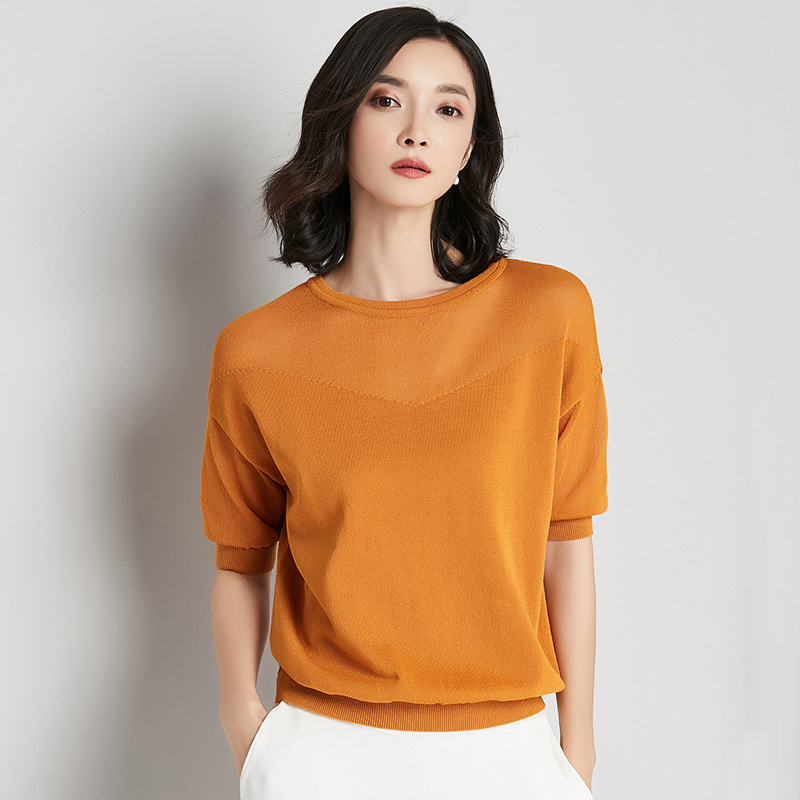 

Knitted Pullovers Women New Summer Batwing Sleeve Stella Filante Loose Jumper Pull Femme Women Girl Tops Thin Sweater T200910, White;black