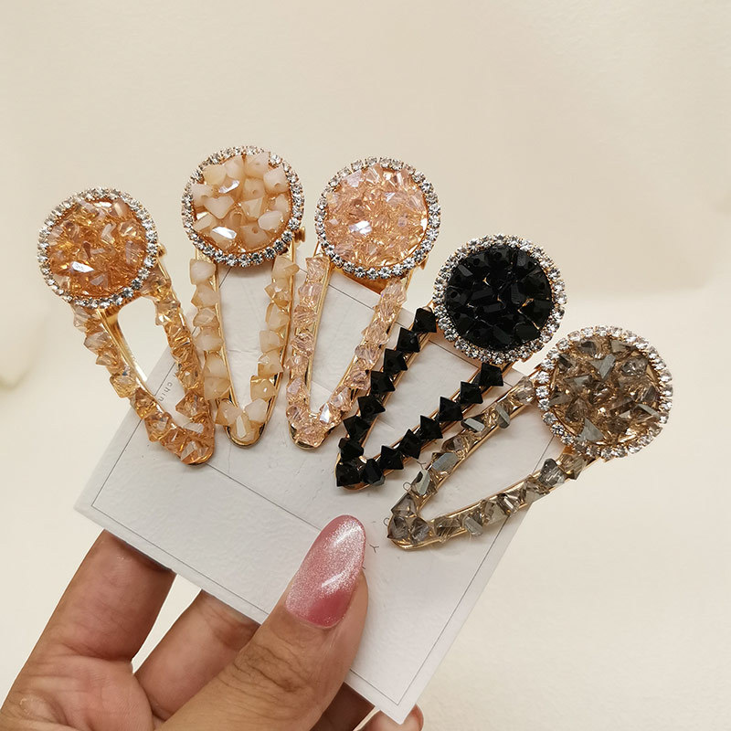 

Ins fashion crystal girls hair clips boutique designer hair clips women princess designer hair accessories for women BB clips