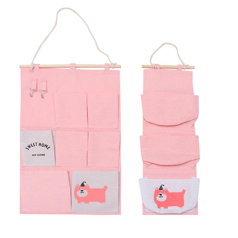 

1 Set 2Pcs Hanging Storage Bag Practical Hanging Bag Wall-hanging Storage, Green