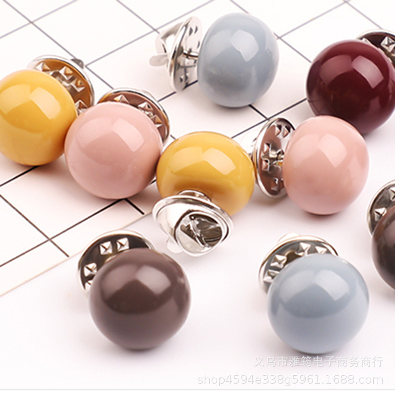 

2020 Broche Fashion Accessories Korean Version Of The Anti-light Collar Button Brooch Pin Jewelry Ladies Clothing Decoration