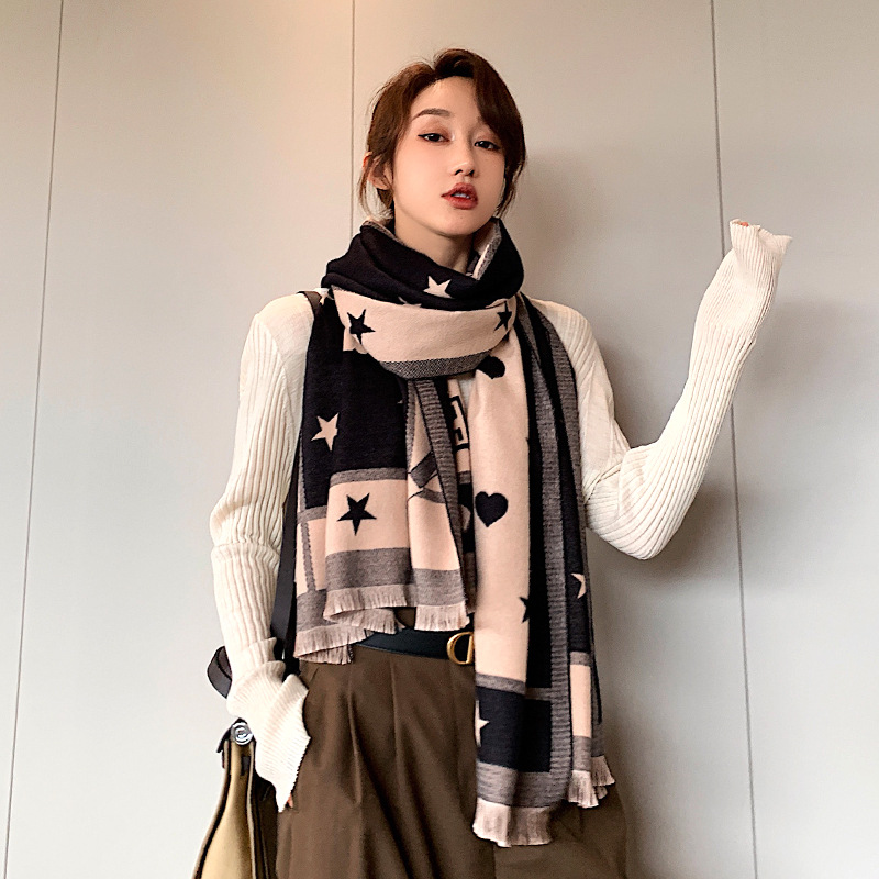 

Brand Designer Cashmere Scarf High Quality Foulard Bandana Long Lrage Shawls Wrpas Winter Blanket Bandana 2020 New