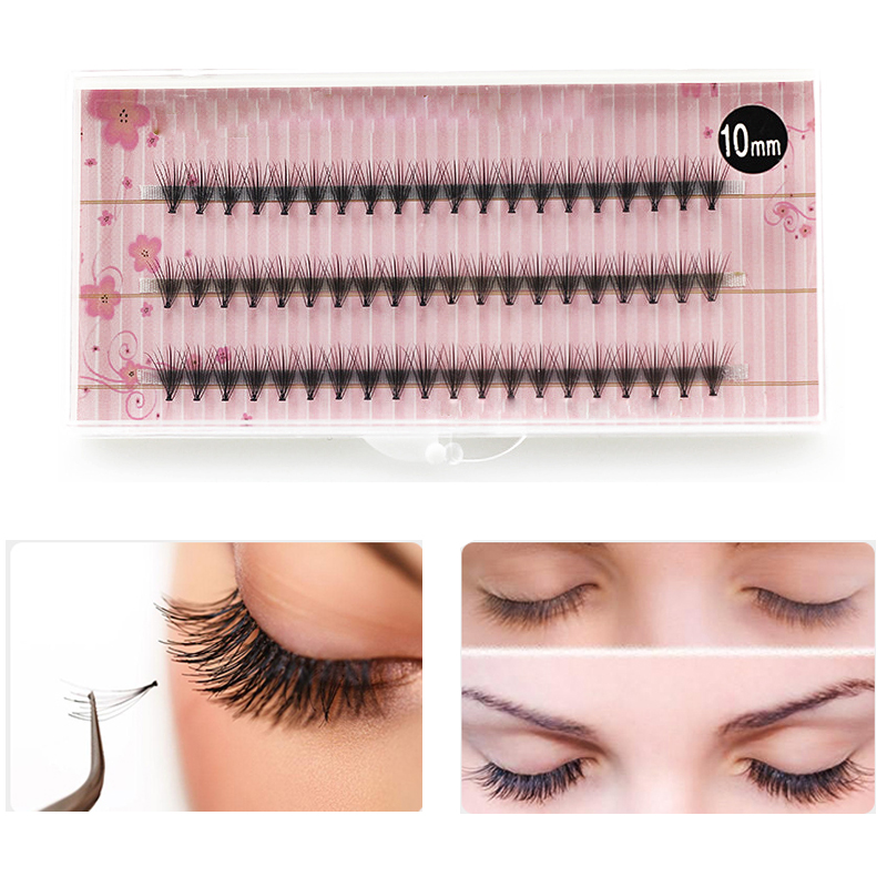 

60Pcs/1Set False Eyelashes Artificial Natural Long Individual Cluster Fake Eyelashes Professional Makeup Grafting 10mm 12mm
